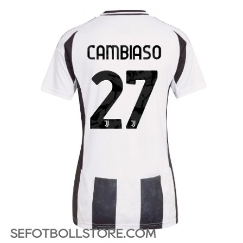 Juventus Andrea Cambiaso #27 Replika Hemmatröja Dam 2024-25 Kortärmad